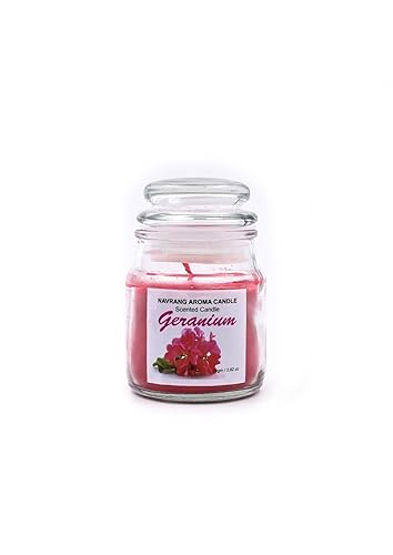 Geranium Scented Yankee Jar Candle - Lasts Upto 48 Hours - THE REMEDIAL STORE